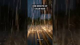 ONE MINUTE OF CALM RAIN | Rain Sounds for Sleep #shorts
