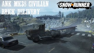 New ANK MK38 Civilian Truck Loaded Semi Trailer Gameplay Snowrunner Phase 6 The Lowland Maine USA New ANK MK38 Civilian Truck Loaded Semi Trailer Gameplay Snowrunner Phase 6 The Lowland Maine USA