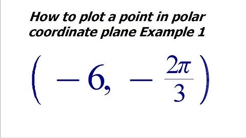Video1 How to plot a point in polar coordinate plane Example 1