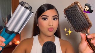 ASMR Styling Your Hair Fast and Aggressive in 2 Minutes 💇🏻‍♀️✨