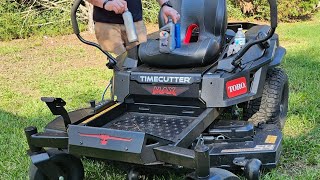 First Oil change Toro Timecutter MAX HAVOC - Kawasaki FR691V - First 4 Engine Hours