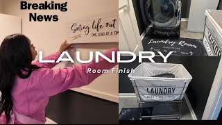 Laundry room refresh/ Diy pink Jumper