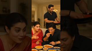 Shahrukh Khan And Kajol Enjoy Dinner But Shahrukh Is Attacked By Ajey Devgan Ai Short