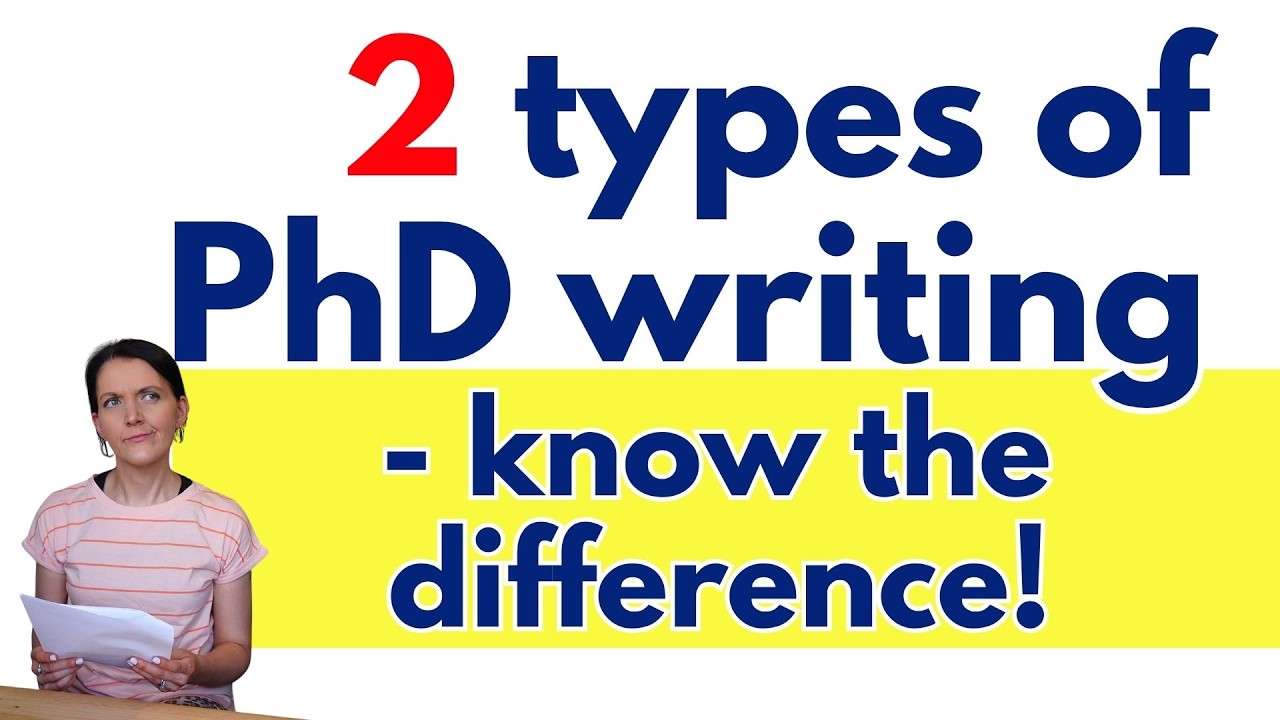 YouTube thumbnail for “PhD writing feels harder when you make this mistake” by Degree Doctor