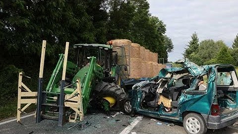 I Was Forced To Film It On A Camera! Stupid Fools Vs Professionals On Tractors, Stupid Moments