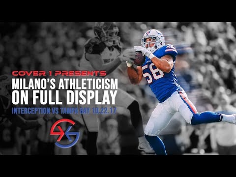 Buffalo Bills Matt Milano's Interception versus the Tampa Bay Buccaneers