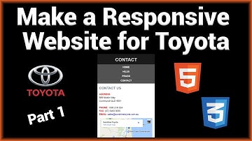 Make a Responsive Toyota Website Using HTML5/CSS3 (Part 1/2)