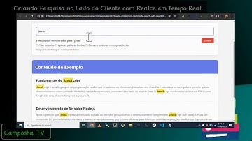 Criando Pesquisa no Lado do Cliente com Realce em Tempo Real