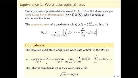 Toni Karvonen – Kernel Methods, Gaussian Processes and Uncertainty Quantification for Bayesian ...