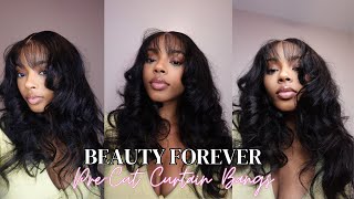 Beginner-Friendly Pre-Cut Wig With Curtain Bangs Beauty Forever Hair