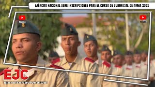 Ejército Nacional Abre Inscripciones Para El Curso De Suboficial De Arma 2025
