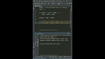Python program to find sum and average of n natural numbers #python #shorts #pythonprojects