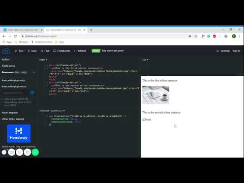 Inline Editor 2 instances V3 JSFiddle