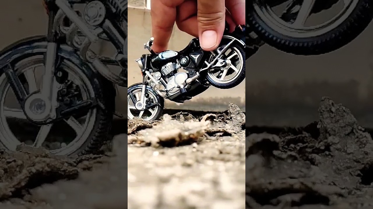 Royal Enfield Stunt | Bullet 350 CC Classic 350 CC | Diecast scale Bike Offroad miniature Unboxing