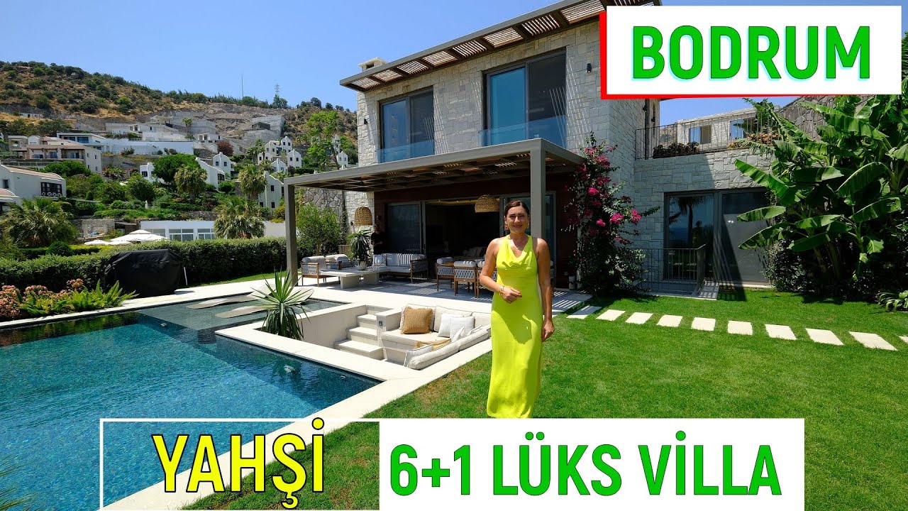 Великолепный вид, великолепно оформленная вилла на продажу в Бодруме