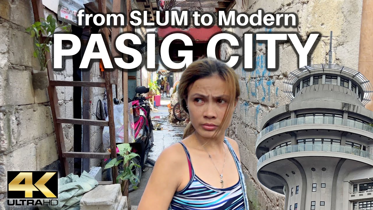 Walking Both Sides of Pasig City Metro Manila Philippines 4K