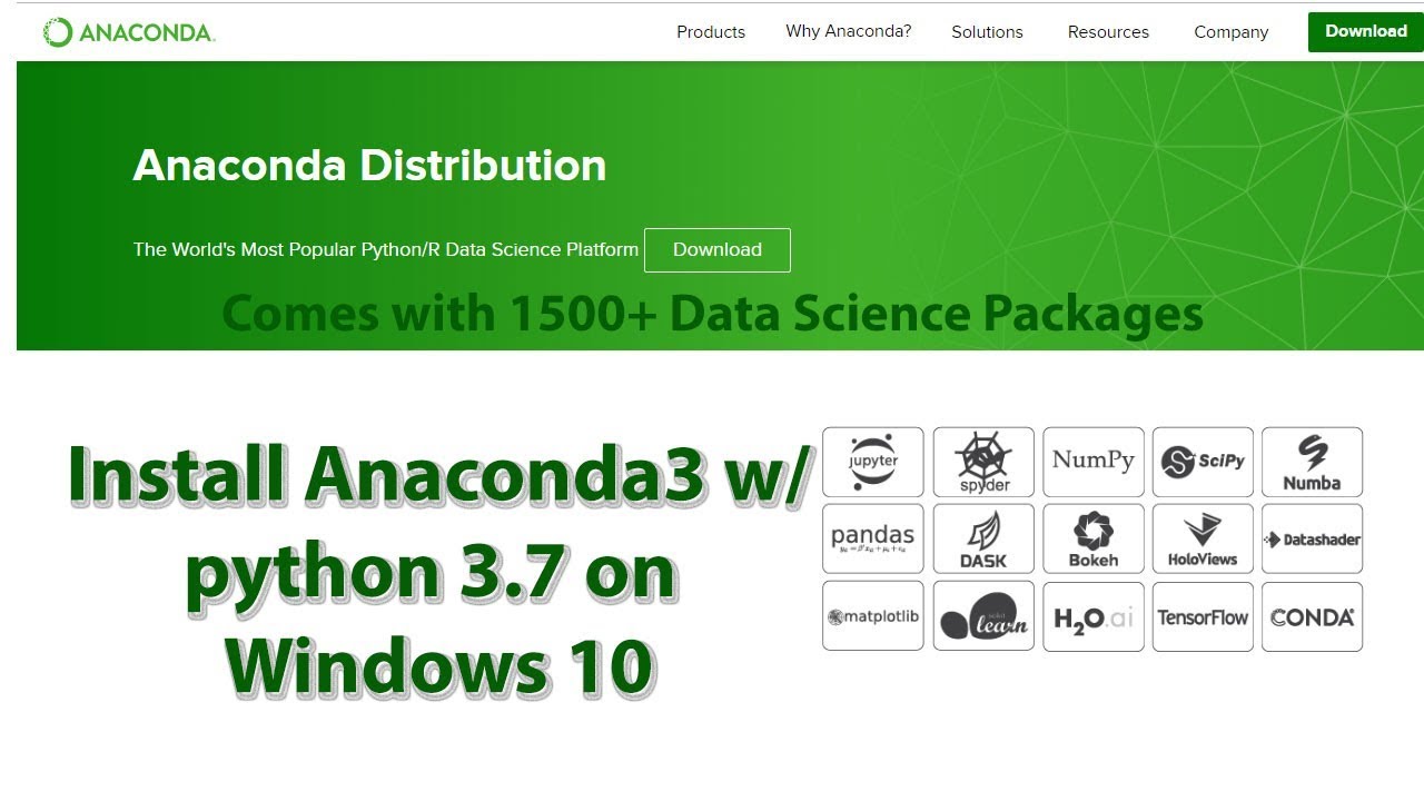 how to install anaconda windows