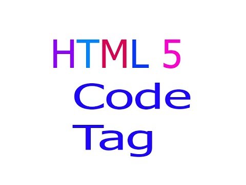 html 5 code tag Bangla tutorial part 8