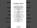 Got7 - python (lyrics) #viral #lyrics #song #shorts #fyp #explore #kpop #music #got7 #python