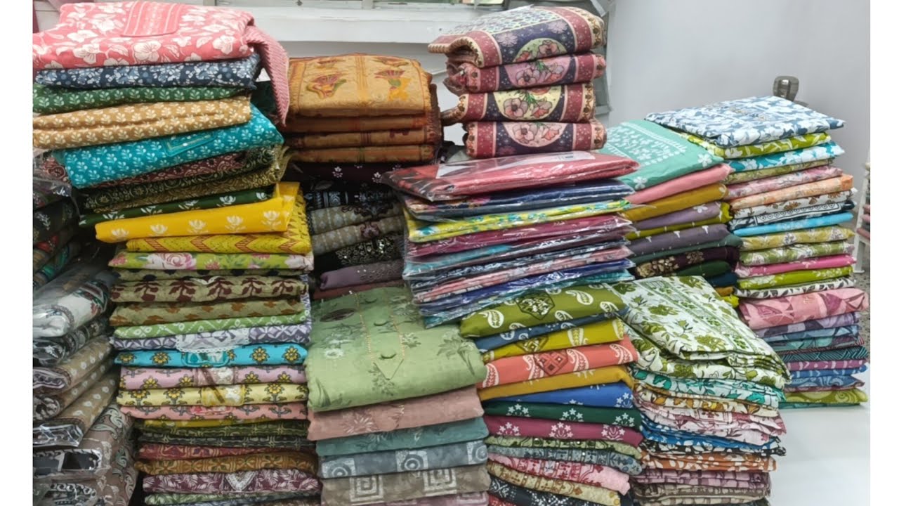 chickpet bangalore Wholesale unstitched dress meterials || single piece courier available