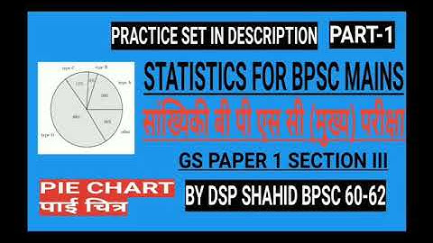STATISTICS FOR BPSC MAINS EXAM PART-1