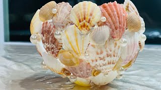 DIY Sea Shell vase #artsandcrafts #natural-shells  #diy  @Purposeful Living