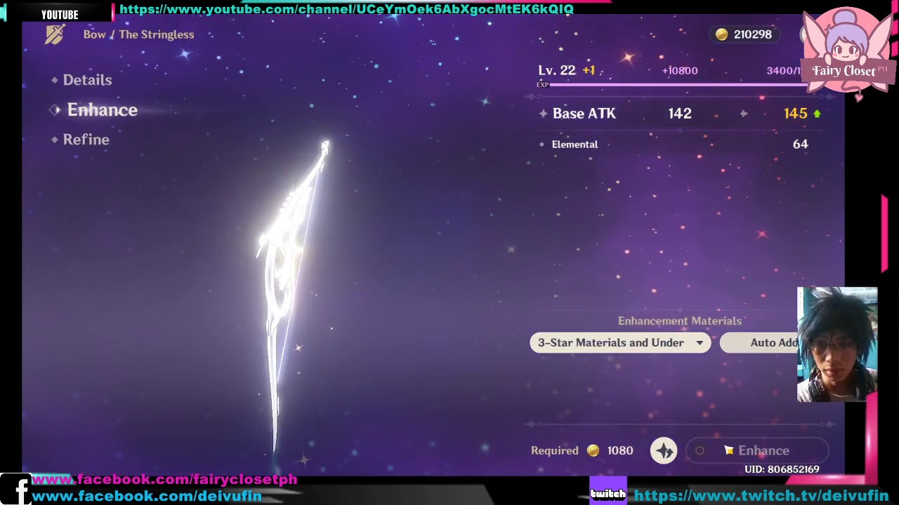 Genshin impact Ascending 4 star Bow (The Stringless) And where to get ...