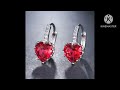 New trending design jewellery  collection earrings for party wear white  gold