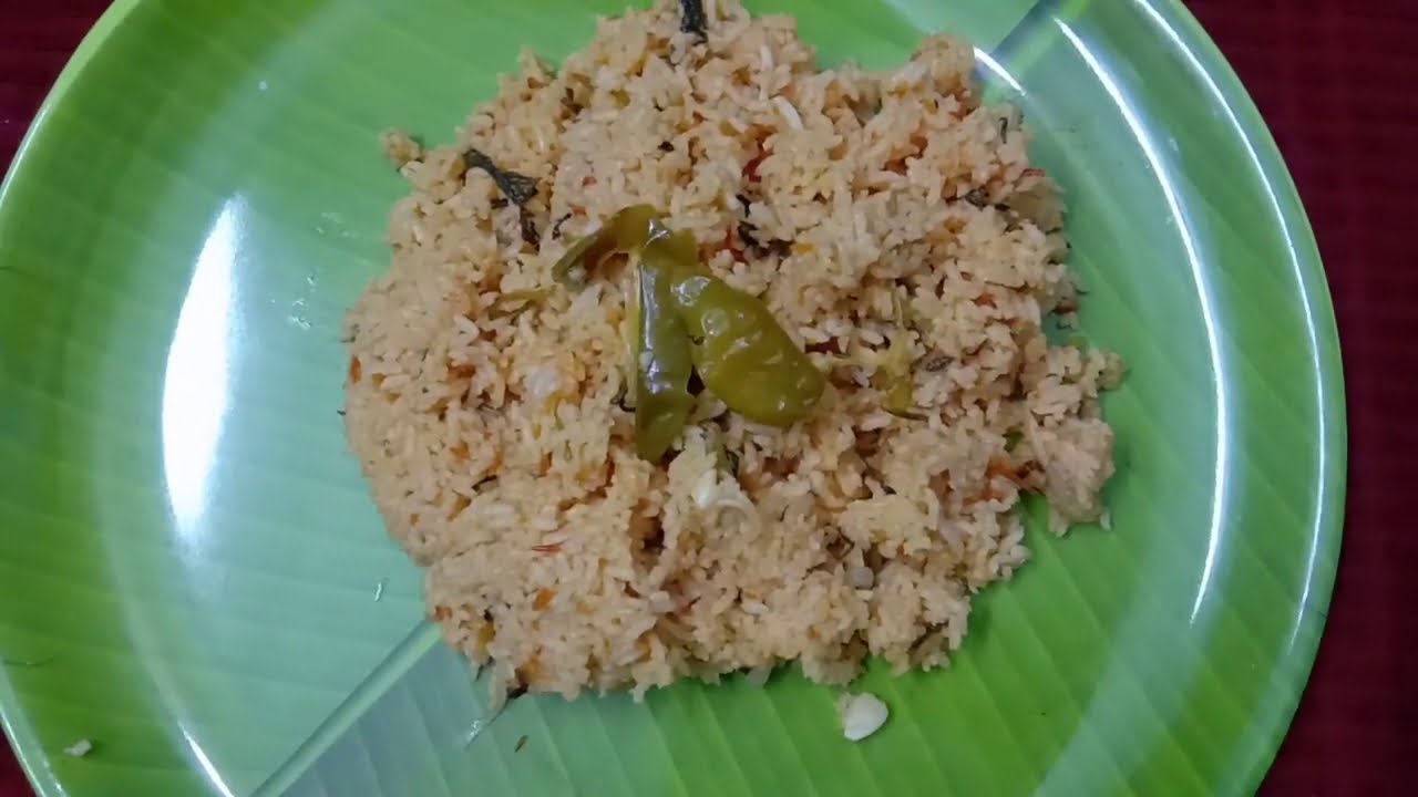 Tomato rice/tomato rice in tamil/nanthitha'skitchen YouTube