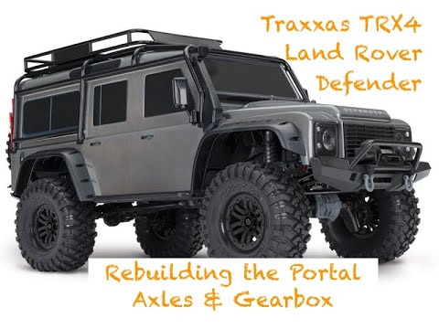 Traxxas TRX4 - Stripping Cleaning & Restoring the Portal Axles Diffs & Gearbox with Ball Bearings!
