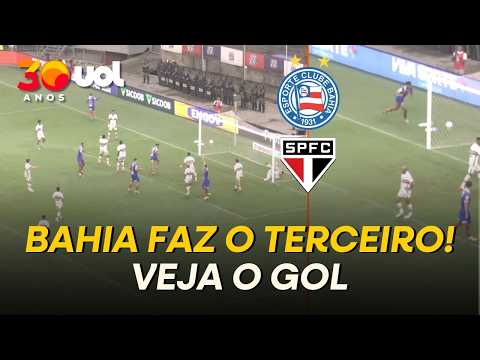 BAHIA NA FRENTE DE NOVO! MARCOS VICTOR SURGE LIVRE NA ÁREA E FAZ O TERCEIRO GOL