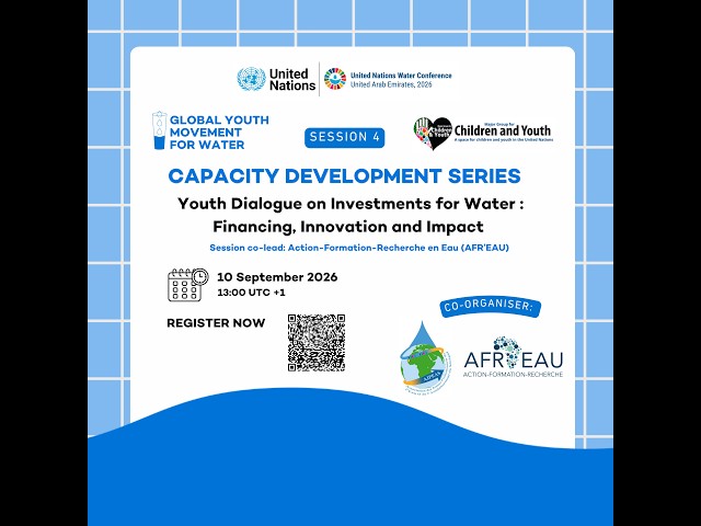 Thumbnail for Water for Finance: Youth dialogue on Investments, Financing, Innovation and Impact