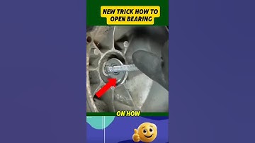 Nieuwe truc! Hoe je een lager in slechts 1 seconde verwijdert.