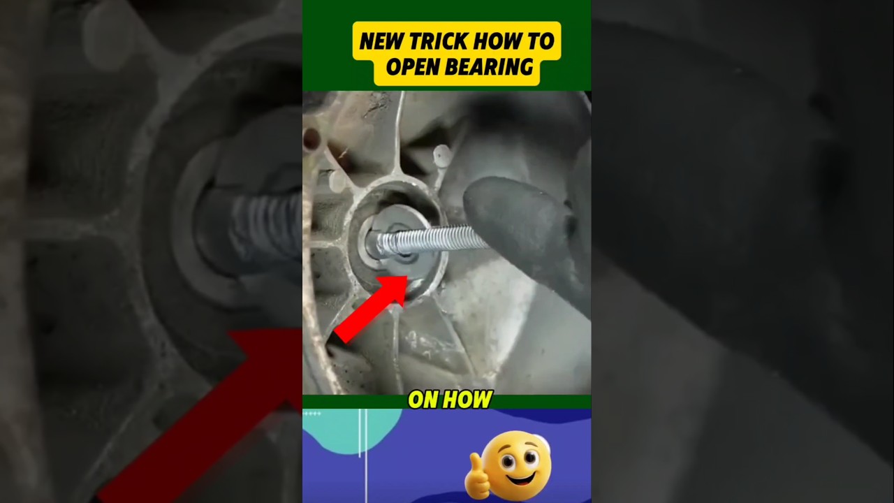 New Trick! How to Remove a Bearing in Just 1 Second.