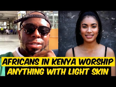 A PRETENTIOUS BLACK AMERICAN accuses Africans of worshipping white & light skinned people.