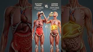 Sugary Drink vs Lemon Water: What Happens Inside Your Body? 🍋🥤 #easynutrition #nutritionassistance