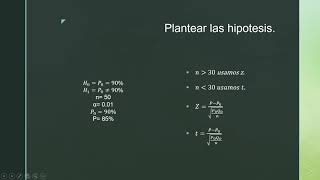 Estadística Inferencial. 'Prueba de Hipótesis para Proporciones'