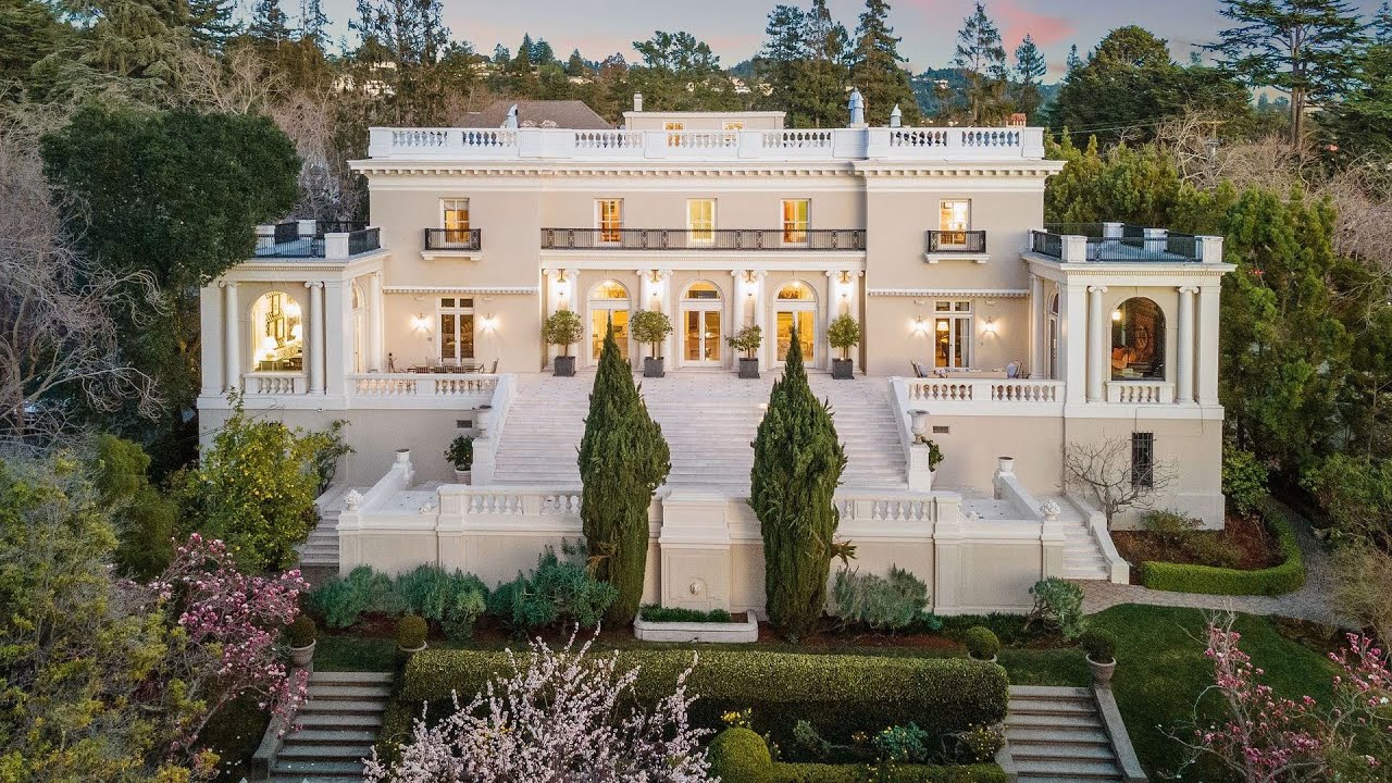 $12,750,000! An Architectural Masterpiece in Piedmont with large scale and stunning backyard