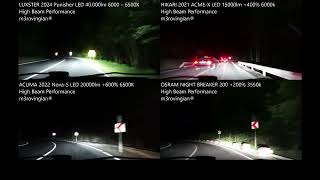 HIGH BEAM LUXSTER Punisher, HIKARI HyperStar, ACUMA Nova-S LED, OSRAM NIGHT BREAKER 200 by m3rovingian 47 views 1 day ago 13 minutes, 1 second