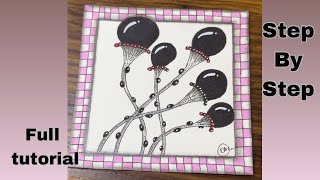 Amazing And Beautiful Moon Tear Pattern | Drawing Tutorial For Beginners 