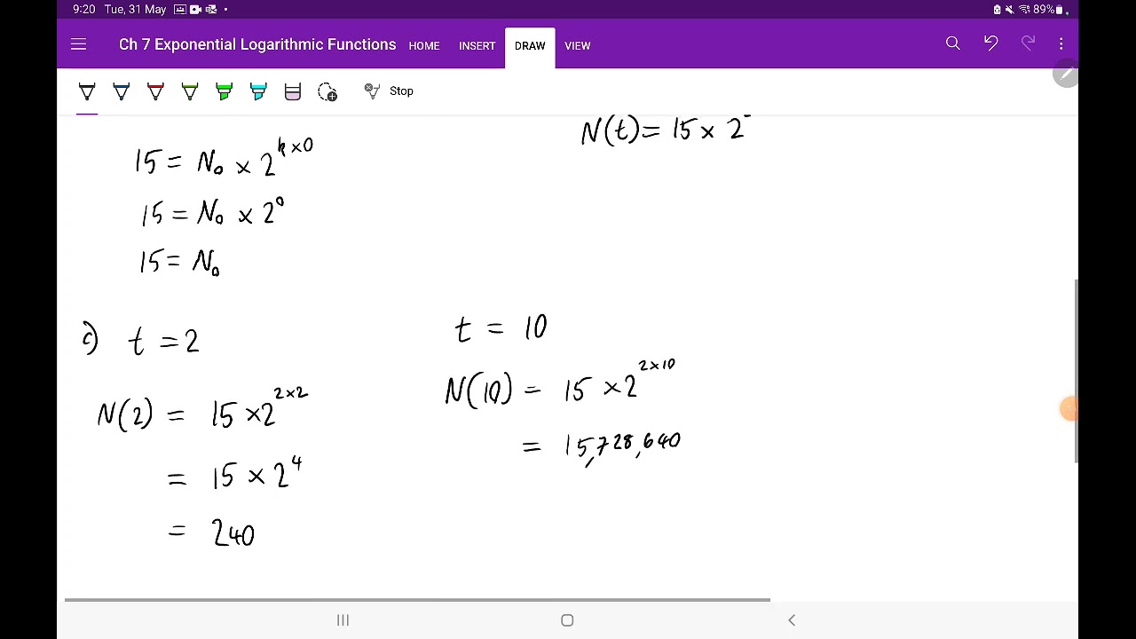 Modelling with Exponentials (Growth) - YouTube