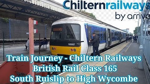 Train Journey - Chiltern Railways | British Rail Class 165 - South Ruislip to High Wycombe