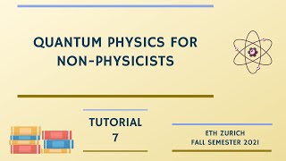 Tutorial on 3D wave function and Gaussian evolution | Quantum Physics for Non-Physicists HS21 T07