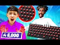 13 Year Old Plays Arena Fortnite With No Keycaps For 24 Hours!