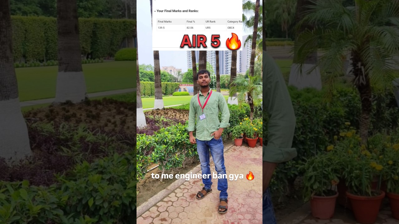 RRB Je and Pgcil St selected with AIR5 