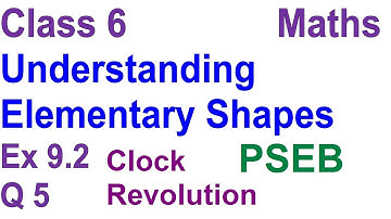 Q 5 | Ex 9.2 | Class 6 | Understanding Elementary Shapes | Chapter 9 | PSEB | Maths