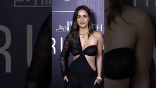Aisha Sharma At The Red Carpet Of Gq And Arrowlooking So So Gorgeous In Black Dress