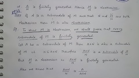 Ep.33 abstract algebra l msc maths by Yogeshwar Sir l submodule l finitely generated l Noetherian l