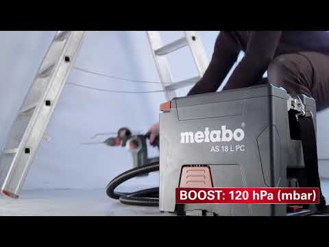 Акумуляторний пилосос Metabo AS 18 L PC Каркас (602021850), видео 1