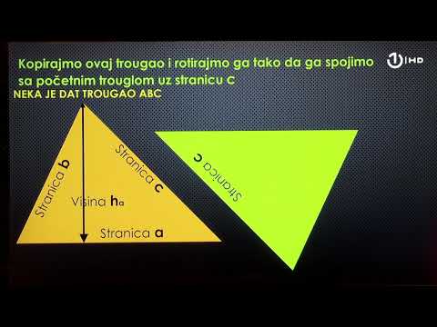 Domaća zadaća za 7. razred: Matematika - Površina trougla